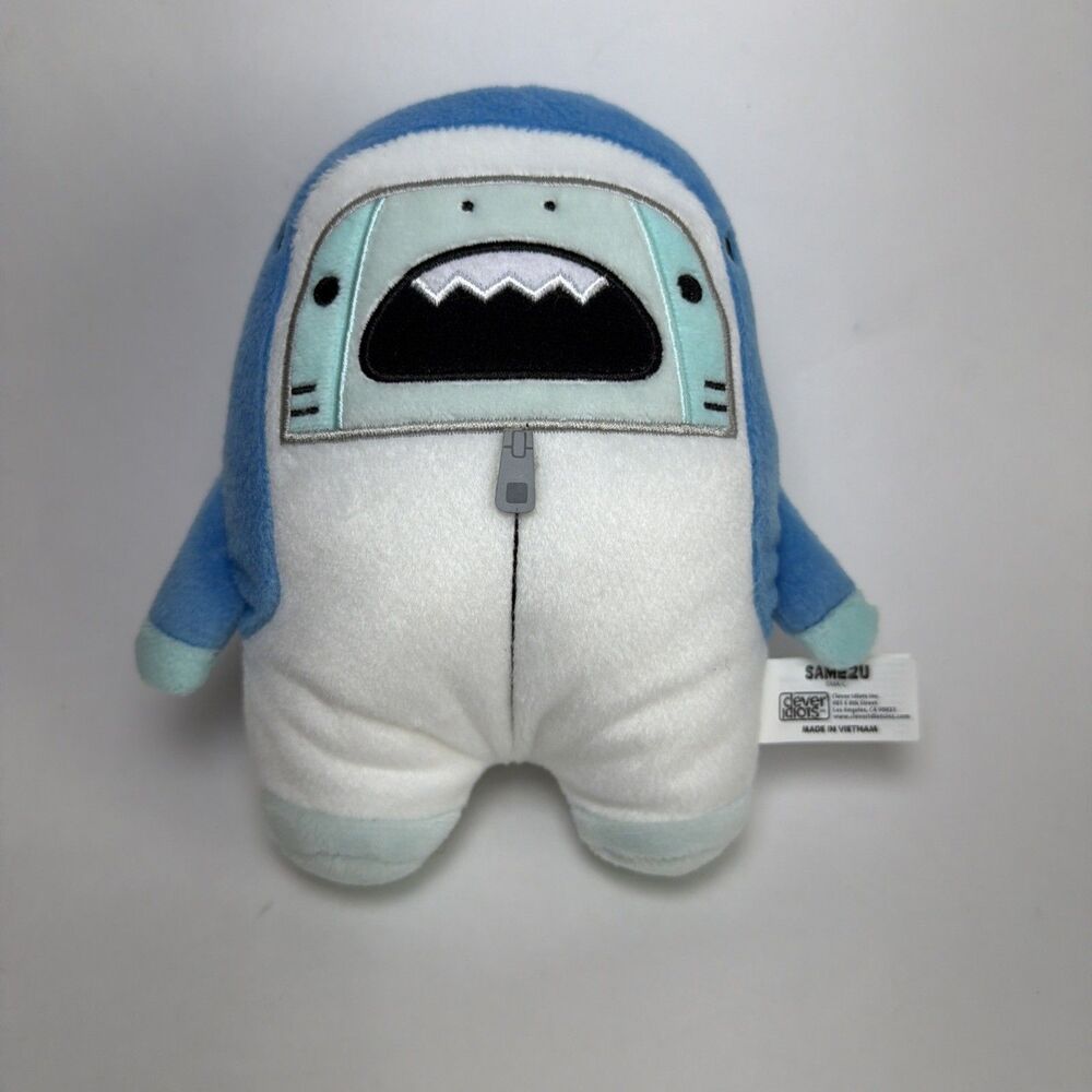 NWT Samezu Costume Plush 7” Whale as Tiger Shark Blue Green Stuffed Animal